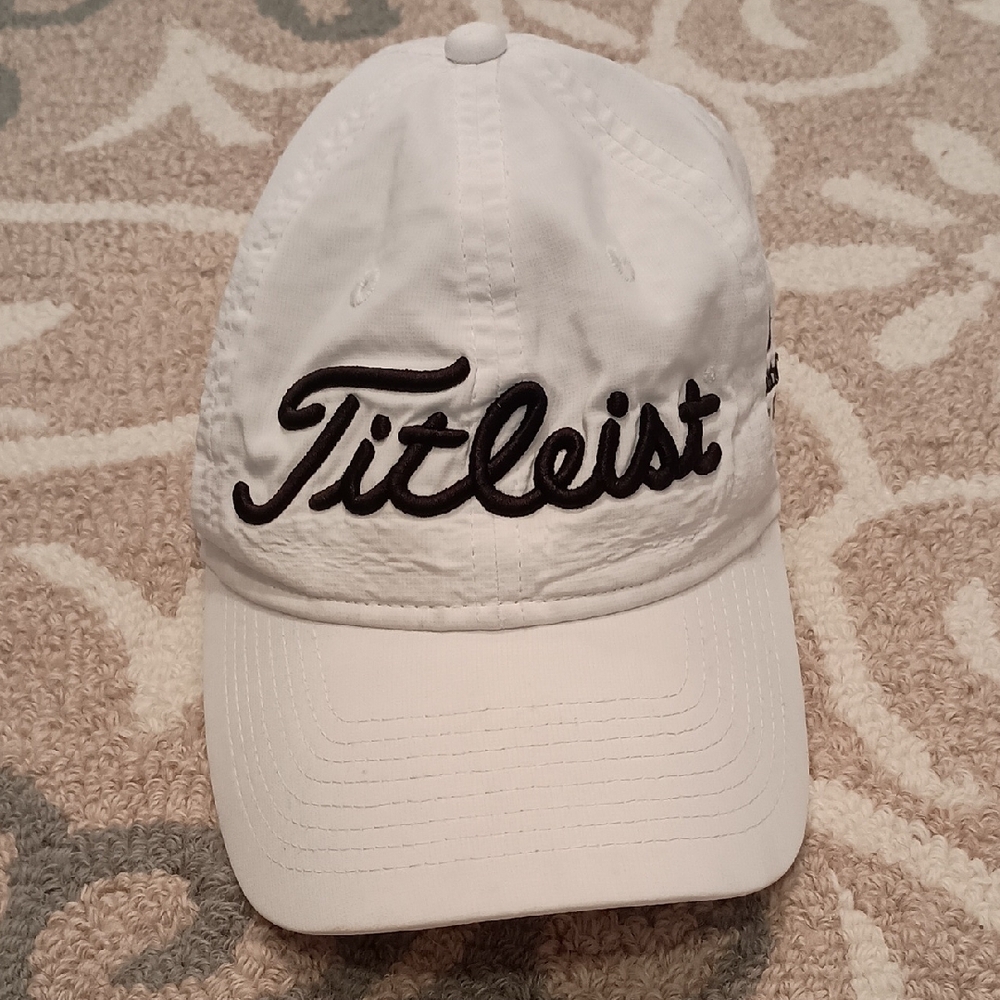 Titleist White Cap with Black Logo